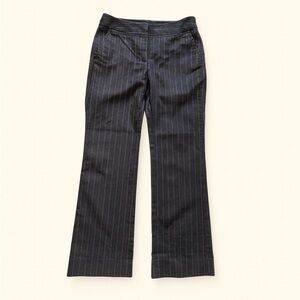 Vtg Dockers Charcoal Pinstripe Sydney Cotton Stretch Trousers Wednesday Addams